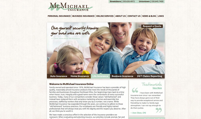 McMichael Insurance Site