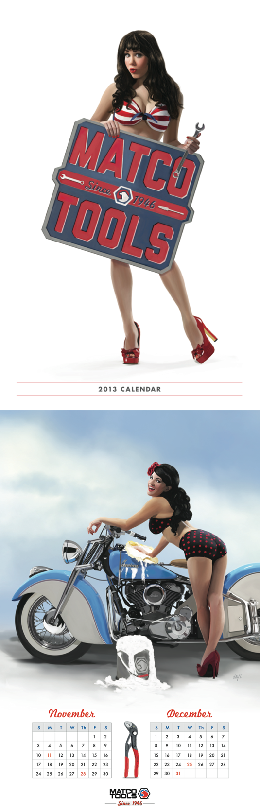 Making Of Matco Tools Calendar 427 Design